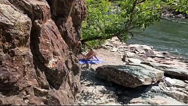 Nonton Community Submissive Slut Fucks Bwc Stranger Outdoors thumbnail