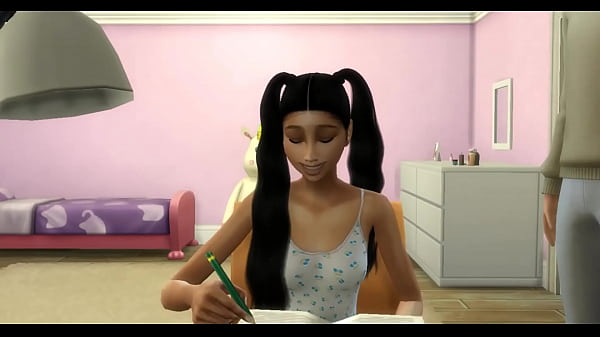 Play MP4 - Papa se folla a su hijastra despues de ayudarla con los deberes de la escuela