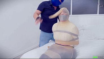Jacqui - Tied And Wrapgagged And Pantyhose Encased Ep 4 thumbnail