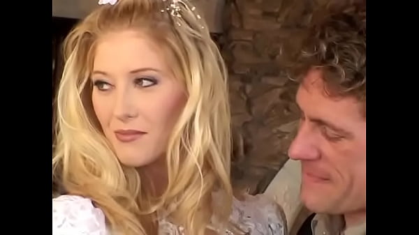 Play MP4 - Horny bride and her sexy girlfriend have a threesome with the groom after the wedding ceremony