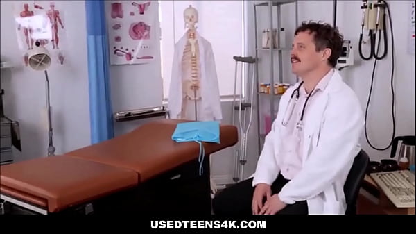 Usedteens4k freeuse small tits tiny teen freely used by her big cock doc during routine check up