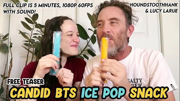 Candid bts ice pop snack with lucy larue 