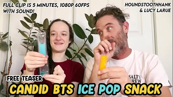 Candid bts ice pop snack with lucy larue 