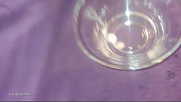 Sperm And Pee In A Vase With Chubby Slut Wetting Herself And Playing With Close Up thumbnail
