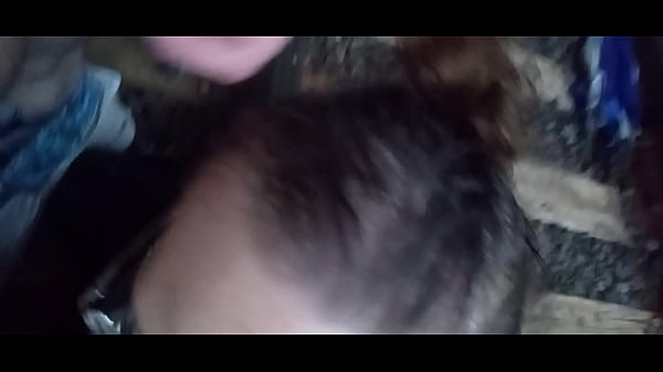 Itsmedmoney stands on train tracks under a bridge and whips out his cock and renee19781 gladly drops down and stokes his dick before he uses her mouth like a pussy 