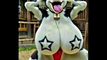 メスケモのウシによるおっぱいダンス 