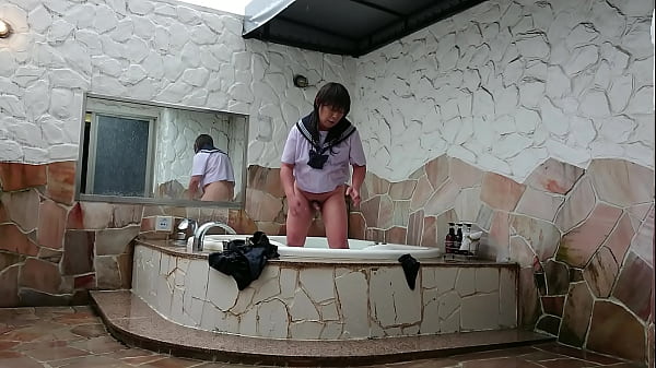 Play MP4 - Japanese crossdresser cum shot with Japanese school girl uniform