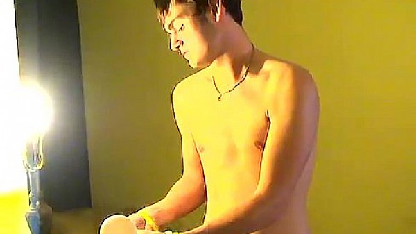 Gay clip of He unwraps when Trace tells him to, revealing a toned 