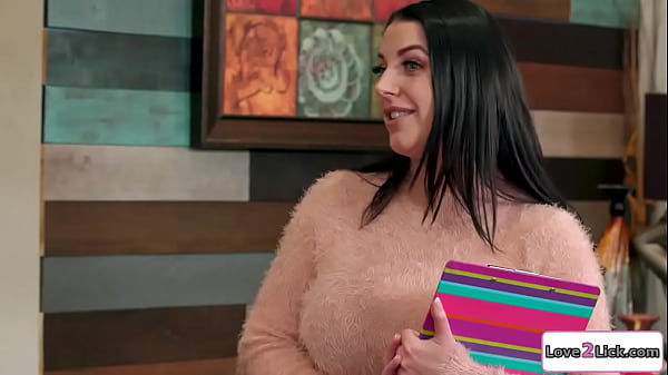 Busty matchmaker pairs up 2 bffs and makes em kiss.A busty brunette licks the small tits babes shaved cunt and then facesits her as the milf licks her 