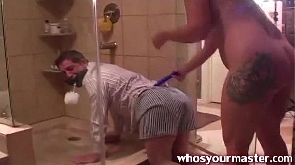 chubby blonde femdom toy fucking