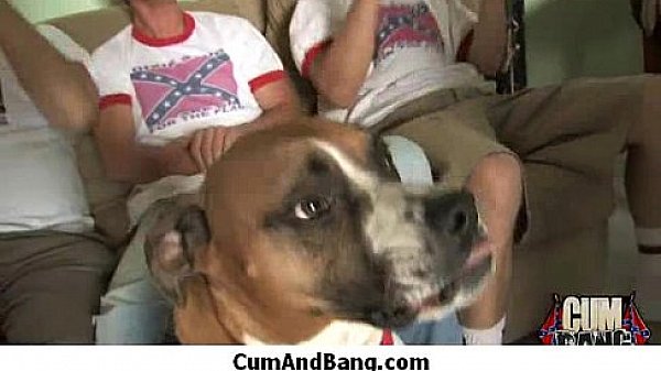 Nice ebony fucked by several white guys in all holes 16 