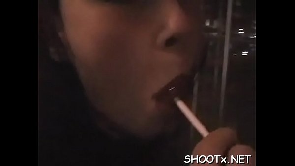 Examening her throat and slit