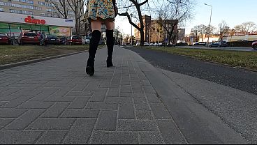 Super Hot Girl Flashing Her Super Sexy Ass In Public Around City Walk And Shopping thumbnail