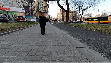 Cindy Sweet Chick first time public upskirt challenge