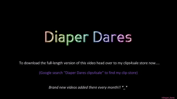 Hot girl wears a nappy! (Diaper Dares) 