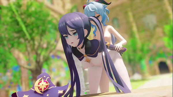 Genshin Impact Ganyu And Mona Fucking thumbnail