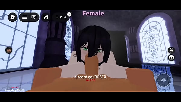 Her first time sucking on cock in roblox~ roblox condo 