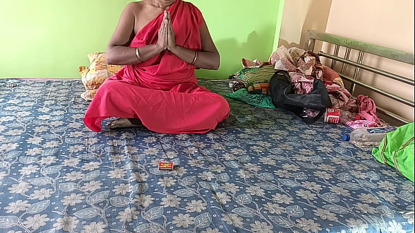 Play MP4 - Indian Tantrik Mata feeling horny and asked her step son or student to fuck her hardcore and she moaning in sexual satisfaction and tantrik mata pussy become wet with white fluid