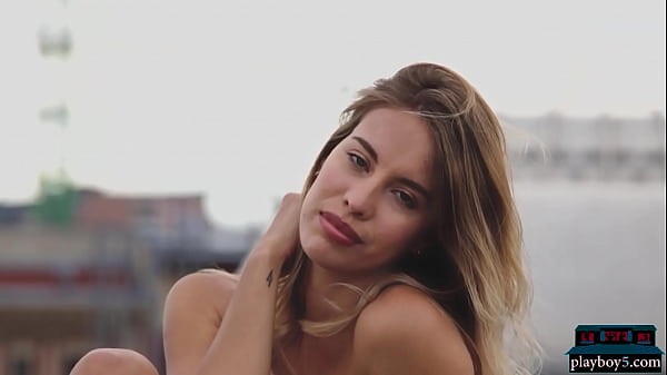 Petite latina teen model_blonde Toni Maria solo striptease for Playboy