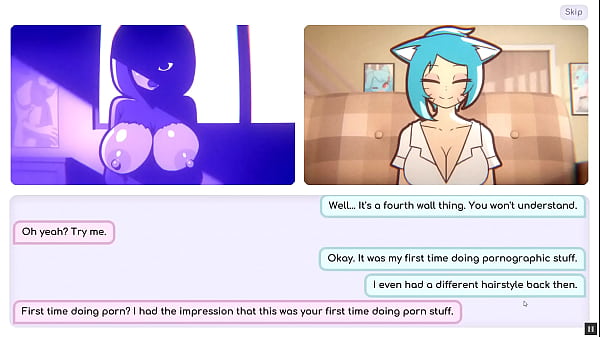 Play MP4 - Nicole Risky Job &lbrack;Hentai game PornPlay &rsqb; Ep&period;6 she show her face on cam while sucking a big dildo