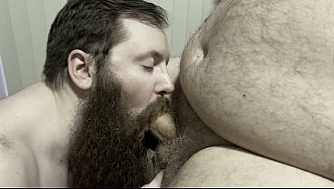 Big Beard Bear Cub Mouth Fuck & Suck Fat Daddy Cock Worship thumbnail