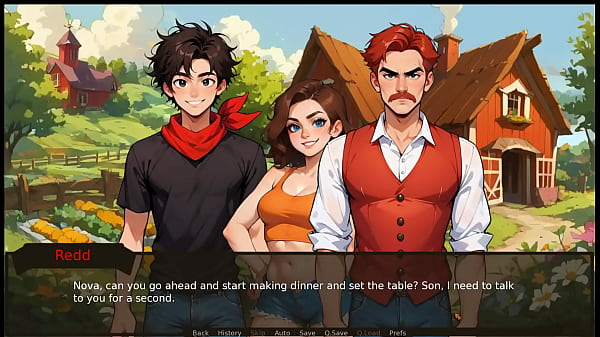 Farmer kink taboo hentai game ep 5 accidental boner with a milf and my step sister