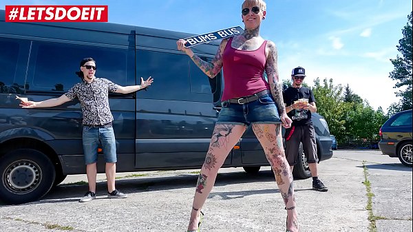 LETSDOEIT Tattooed Blonde Milf Fucked Hard In The Sex Bus