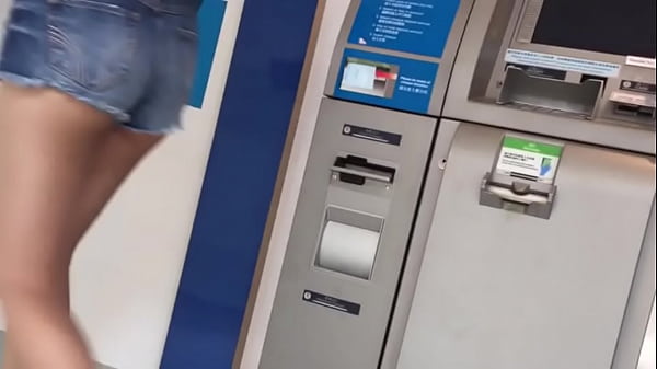 Asian candid short shorts