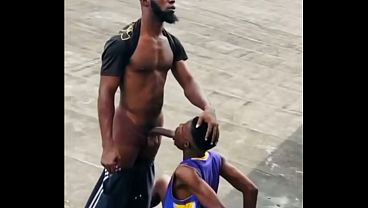 Two macho men fucking outdoor
