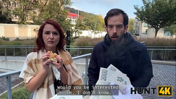 Play MP4 - HUNT4K&period; Poor redhead slut with nice curves and pussy is fucking for scientific progress