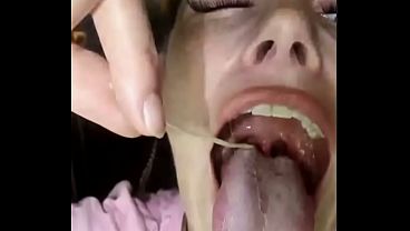 Aussie Mouth Uvula And Throat Views Gagging From Noodle String thumbnail