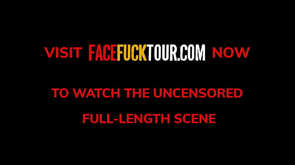 Play MP4 - Face Fuck Tour - HUGE DICK Threesome Throat Pie For Petite Latinas