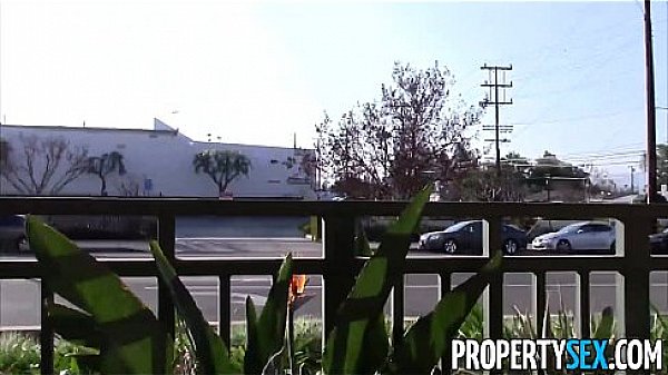 PropertySex - Young real estate agent with big natural tits homemade sex 