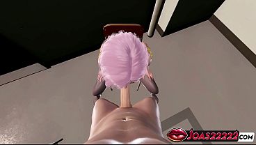 Elise The Huge Boobs Anime Girl In - Animation With Huge Boobs Titjob, Intense No-hands Blowjob & Deepthroat Facial Massive Cum thumbnail