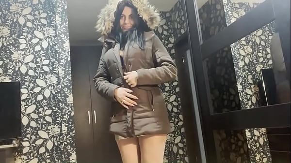 Preview milfycalla a lot of cum on brown fur hooded puffer jacket 172 i really like to suck cock while wearing brown fu 