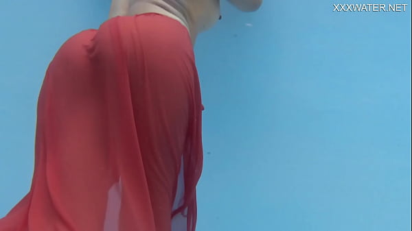 Hottest_milf strips underwater