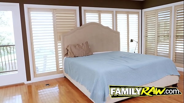 Blonde Slut rejects the bible to fuck with nerd