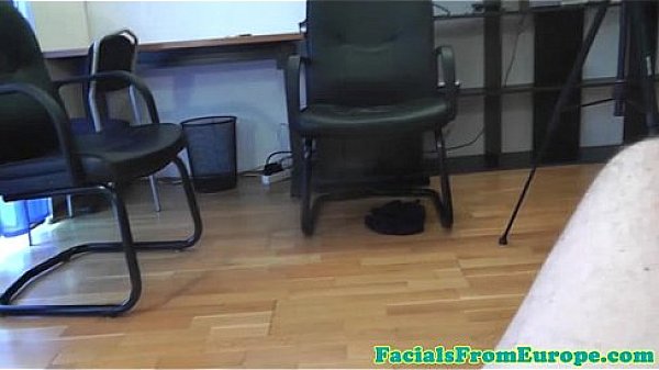 Facial load euro lover handling cock