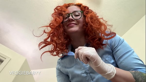 CFNM femdom step_sister_gives medical exam and gloved handjob full video_on Veggiebabyy_Manyvids