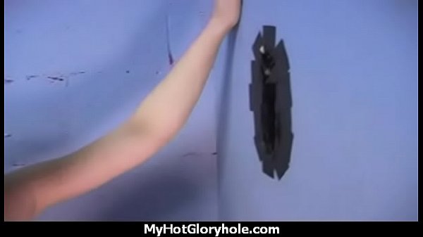 Ebony's first gloryhole blowjob and cum swallow 14 