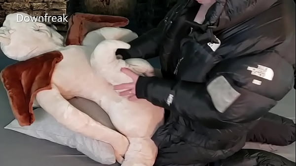 Plush Sex Doll Fantasy With Down Suit in the Crypt.Huge Tits Monster Succubus!