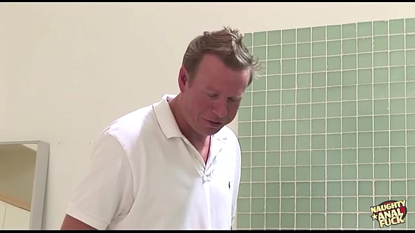 A Voluptuous Blonde Engages In Sexual Activity With Her Handyman In The Toilet, Thereafter Joined By Her Husband. thumbnail