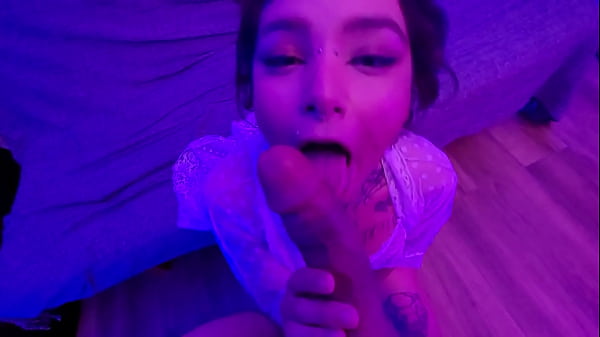 Cute alt teen fucks lucky guy and ends with her mouth filled with creamy cum free