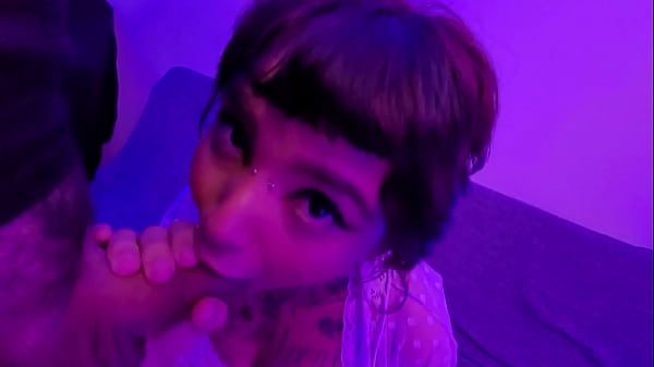 Cute alt teen fucks lucky guy and ends with her mouth filled with creamy cum free