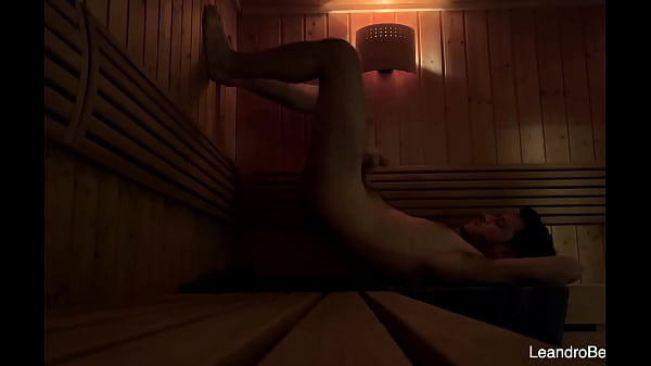 Public sauna caught jerking and cumming - gay exhib 