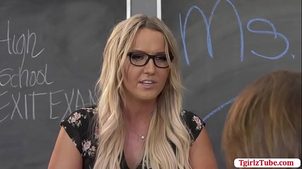 Horny Guy masturbate in front of Teacher Transbabe Kayleigh Coxx 