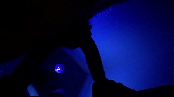 Suckingbbc with blue light
