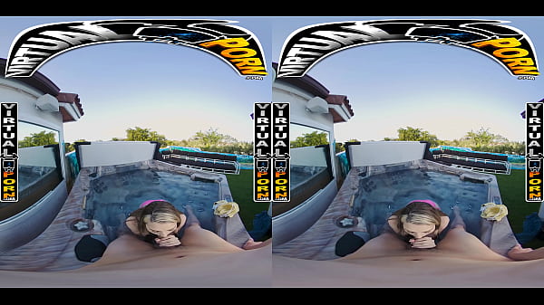 Play MP4 - VIRTUAL PORN - Kimberly Snow Notices Johnny's Boner In The Hot Tub & Can't Resist Getting A Taste Of It