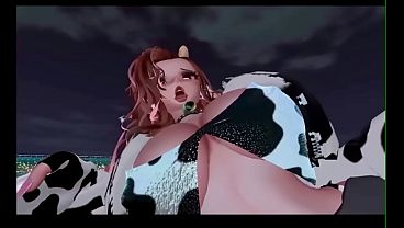 Huge boobs moaning 3d