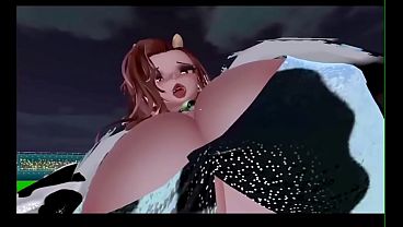 Huge boobs moaning 3d 